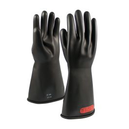 Class 0 Rubber Insulating Glove with Straight Cuff - 14", Black, 10 150-0-14/10
