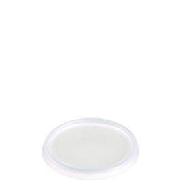 Non-Vented Cup Lids, Fits 6 oz Hot Cups/2 oz to 4 oz Food Containers, Plastic, Translucent, 1,000/Carton