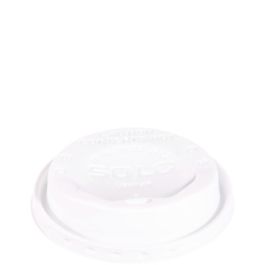 The Gourmet Lid Hot Cup Lids for Trophy Plus, Fits 12 oz to 20 oz Hot Cups, Plastic, White, 1,500/Carton