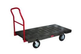 Heavy-Duty Platform Truck Cart, 1,200 lb Capacity, 24 x 48 Platform, Black