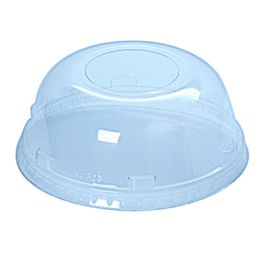 Kal-Clear/Nexclear Drink Cup Lids, Squat Dome Lid with 1.75" Hole, Fits 32 oz Cold Cups, Plastic, Clear, 500/Carton