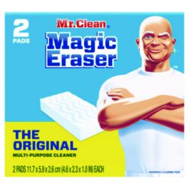 Magic Eraser, 4.6 x 2.3, 1" Thick, White, 2/Pack, 12 Packs/Carton