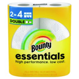 Essentials Select-A-Size Kitchen Roll Paper Towels, 2-Ply, White, 108 Sheets/Roll, 2/Pack, 8 Packs/Carton