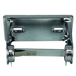 Single Roll Toilet Tissue Dispenser, 6.5 x 4.5 x 2.75, Chrome, 1 Dozen