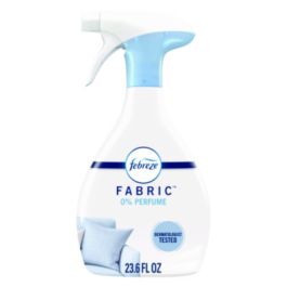 FABRIC Refresher/Odor Eliminator, Unscented, 23.6 oz Spray Bottle, 4/Carton