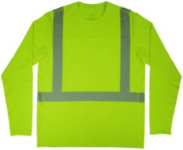 Chill-Its 6688 Type R Class 2 Cooling Hi-Vis Sun Shirt with UV Protection, 2X-Large, Lime