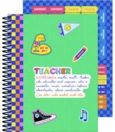 Teacher Planners, Weekly/Monthly, Two-Page Spread, 11 x 8.5, Multicolor Cover, We Stick Together Theme
