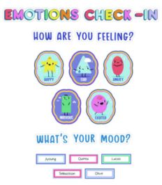 Curriculum Bulletin Board Sets, 46-Piece Set , We Stick Together: Emotions Check-In, 7.9" x 15", Multicolor