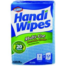 Handi Wipes, 21 x 11, Blue, 36 Wipes/Pack, 4 Packs/Carton
