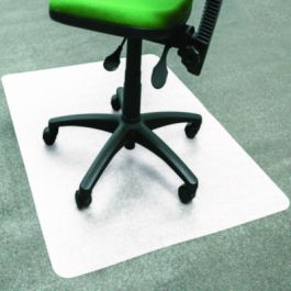 Cleartex Polypropylene Chair Mat for Carpets, 29" w x 46" l, Translucent