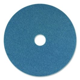 Blue Cleaner Pad, 16" Diameter, Blue, 5/Carton