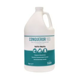 Conqueror 103 Odor Counteractant Concentrate, Tutti-Frutti, 1 gal Bottle, 4/Carton