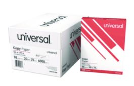 Copy Paper Convenience Carton, 92 Bright, 20 lb Bond Weight, 8.5 x 11, White, 500 Sheets/Ream, 8 Reams/Carton