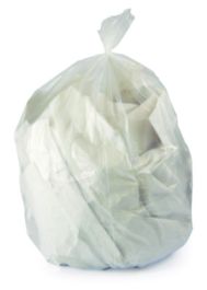 Linear Low-Density Can Liners, 16 gal, 0.5 mil, 24" x 32", Clear, 500/Carton