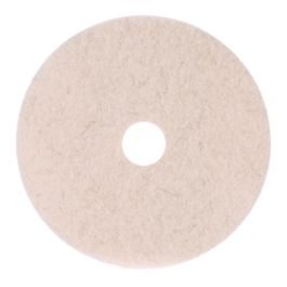 Natural Hog Hair Burnishing Floor Pads, 17" Diameter, Tan, 5/Carton