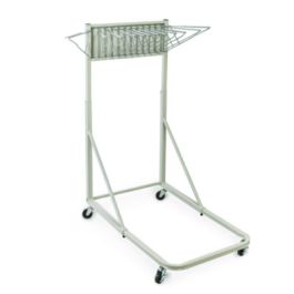 Blueprint Storage Cabinet Rolling Stand, Assorted Document Sizes Accommodated, 27" x 28.5" to 46.5" x 46" to 66", Gray