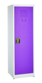 Steel Storage Locker, 1 Compartment, 15 x 15 x 48, Purple