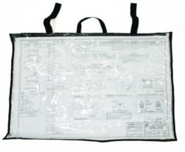 Large Document Protection Blueprint Plan Holder, Holds ARCH D (24" x 36"), Clear