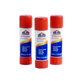 All Purpose Glue Stick, 0.77 oz, Dries Clear, 3/Pack