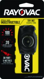 Virtually Indestructible LED Headlight, 3 AAA Batteries (Included), 30 m Projection, Black