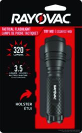 LED Aluminum Flashlight, 3 AAA Batteries (Included), Black
