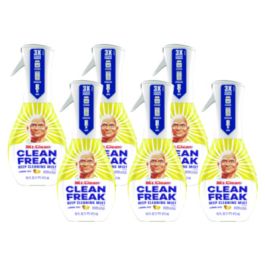 Clean Freak Deep Cleaning Mist Multi-Surface Spray, Lemon, 16 oz Spray Bottle, 6/Carton