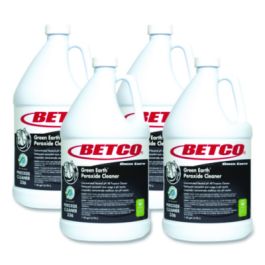 Green Earth Peroxide Cleaner, Fresh Mint Scent, 1 gal Bottle, 4/Carton