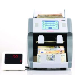 9900R Two-Pocket Mixed Bill Counter, 3-Speeds: 800 Bills/Min, 1,000 Bills/Min, 1,200 Bills/Min, 9.5 x 11 x 10.4, Gray