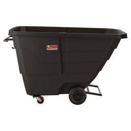 1 cu yd Light Duty Tilt Truck, 1,250 lb Capacity, Black