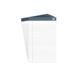 Notepads, Narrow Rule, 50 White 5 x 8 Sheets, 6/Pack