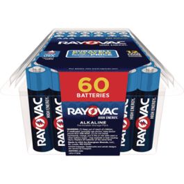 Alkaline AAA Batteries, 60/Pack