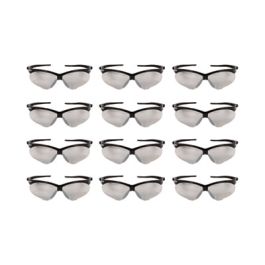 Nemesis Safety Glasses, Black Frame, Indoor/Outdoor Lens