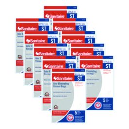 Style ST Disposable Vacuum Bags for SC600 and SC800 Series, 5/Pack, 10 Packs/Carton