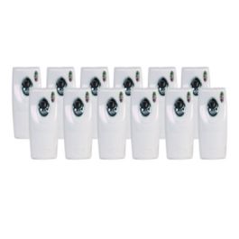 Metered Air Freshener Dispenser, 9.5" x 3.5" x 3.75", White, 12/Carton