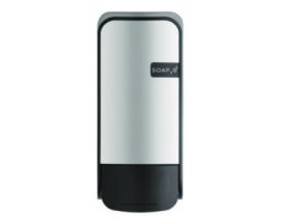 Wall Mounted Dispenser, 1,000 mL, 5 x 5 x 11, Black/Faux Stainless Steel, 12/Carton