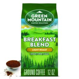 Breakfast Blend Ground Coffee, 12 oz Bag