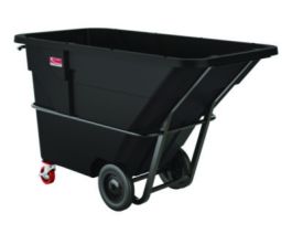 1.5 cu yd Heavy Duty Tilt Truck, Forkliftable Frame, 2,200 lb Capacity, Black