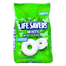 Hard Candy Mints, Party Size, Wint-O-Green, Individually Wrapped, 44.93 oz Bag