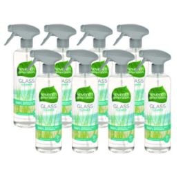 Natural Glass and Surface Cleaner, Sparkling Seaside, 23 oz Trigger Spray Bottle, 8/Carton