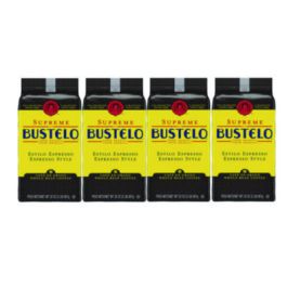 Cafe Bustelo Whole Bean Coffee, Espresso, 32 oz Bag, 4/Carton