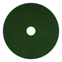 Scrubbing Pads, 13", Green, 5/Carton