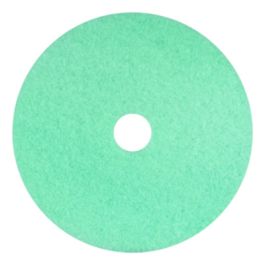 Luster Lite Burnishing Pads, 20" Diameter, Sky Blue, 5/Carton