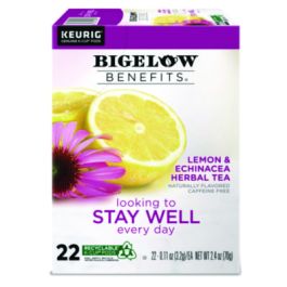 Benefits Lemon and Echinacea Herbal K-Cup, 0.11 oz, 22/Box