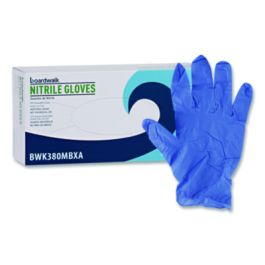 Disposable General-Purpose Nitrile Gloves, Medium, Blue, 4 mil, 100/Box