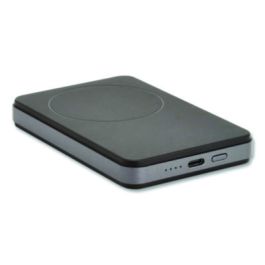 Portable Wireless Magnetic Charging Power Bank, USB C, Black