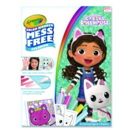 Gabby's Dollhouse Color Wonder Kit, (18) Coloring Pages, (5) Gabby's Collection Markers