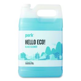 Hello Eco Glass Cleaner Refill, Unscented, 1 gal Bottle