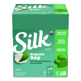 Soymilk, Unsweetened Original, 32 oz, 6/Carton