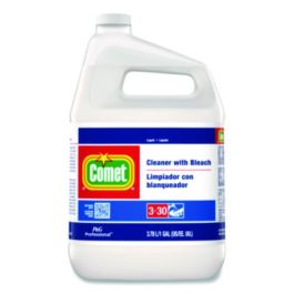 Cleaner with Bleach, Liquid, One Gallon Bottle