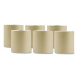 Hardwound Towel, 1-Ply, Brown, 800 ft, 6 Rolls/Carton